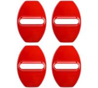 KFBJM 4 Pièces Couvercle Serrure Porte Voiture pour Audi A1 A3 A4 A5 A6 A7 A8 B6 B7 B8 B9 C6 C7 C8 D3 D4 D5 D6, Auto Loquets Protection Couverture Housse Verrouillage Capuchon Verrou,Red