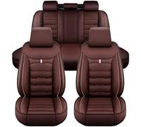 KFBJM Housses de Siège de Voiture pour Audi A4 B7 Avant Wagon 8ED 2004 2005 2006 2007 2008, PU Cuir Respirant Antidérapant Confortable Imperméable Protection Interieur Accessoires,Coffee