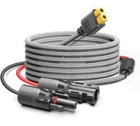 KFD 3.5M Câble solaire avec connecteur XT60, câble d'extension XT60 câble de charge solaire pour Ecoflow DELTA River Max Mini Bluetti Anker SOLIX Powerstation portable 16AWG adaptateur câble panneau