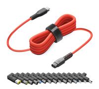 KFD Câble de charge USB C vers DC 19 V-20 V mâle PD 100 W Câble de charge Câble d'alimentation Câble adaptateur pour 2024 MacBook Air Pro M3, Surface Pro 11, Lenovo, HP Dell Laptop Convertisseur