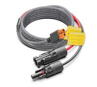 KFD Câble solaire de 5 m avec prise XT60i, rallonge XT60i, câble de charge solaire pour Anker SOLIX F2000 C1000 C300 EcoFlow Delta/River 2 BLUETTI Station d'alimentation portable 16 AWG Câble