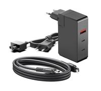 KFD Chargeur USB-C GaN 28 V 5 A 140 W pour MacBook Air 13" 15" M4 2025 MacBook Pro 16 14, Surface Pro, HP Omen Transcend 14 Spectre x360 16, DJI Power Portable Station d'alimentation 3 ports Chargeur