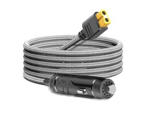 KFD XT60 Chargeur de voiture 12 V/24 V DC Adaptateur d'entrée pour générateur solaire ECOFLOW DELTA 2/3 River 3 River 2 MAX Anker Solix C200 C300 C800 C1000 16 AWG XT60 Prise Câble de charge de