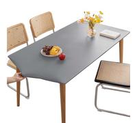 KFDZSW Nappe de table lavable, imperméable et élastique, en vinyle ajusté, rectangulaire, pour cuisine, intérieur, extérieur, pique-nique, camping (gris, 80 x 130 cm)