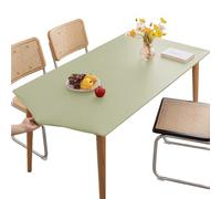 KFDZSW Nappe de table lavable, imperméable et élastique, en vinyle ajusté, rectangulaire, pour cuisine, intérieur, extérieur, pique-nique, camping (vert, 90 x 140 cm)