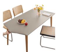 KFDZSW Nappe facile à nettoyer, imperméable et élastique, en vinyle ajusté, rectangulaire, pour cuisine, intérieur, extérieur, pique-nique, camping (gris clair, 60 x 120 cm)