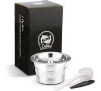 Kfee - Capsule de café rechargeable en acier inoxydable - Réutilisable - Filtre à café pour Caffitaly Tchibo Cafissimo ALDI Expressi (capsule de café + café)