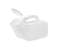 KFGISD, 1 x | Bouteille urinoir for homme | 1000 ml | Bouchon de sécurité blanc | Échelle de mesure | Poignée facile à saisir | Paquet de 1,Urinal