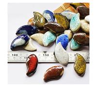 KFGISD, 100 g 200 g Fragments de mosaïque en céramique DIY en forme irrégulière Pierre libre Pièces en porcelaine Matériau fait main Collage Petits carreaux,Carreaux de mosaïque(100g 07)