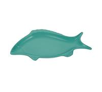 KFGISD, Assiettes à dîner divisées, assiette de contrôle du régime, assiettes à dîner, plateau à couverts, plat en forme de poisson, plateau de rangement for collations, apéritif,Assiettes(Green)