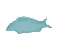 KFGISD, Assiettes à dîner divisées, assiette de contrôle du régime, assiettes à dîner, plateau à couverts, plat en forme de poisson, plateau de rangement for collations, apéritif,Assiettes(Sky Blue)