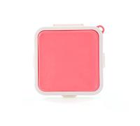 KFGISD Boîte à sandwich en silicone for bureau, étudiant, portable, à emporter, pouvant être chauffée ，Boîtes à repas(Red)