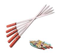 KFGISD, Brochettes à kebab, 20,5'' 54 cm Brochettes de barbecue Fourchette en acier inoxydable Aiguille plate for barbecue Shish Kebab Grills ，Brochettes(2 Pieces)