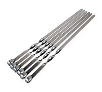 KFGISD, Brochettes de kebab, 9 pièces en acier inoxydable, bâtonnets de shish kebab, accessoires de barbecue, longues brochettes de barbecue, barbecue ，Brochettes(55cm 21.65in)