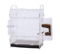 KFGISD, Cages à Oiseaux Grandes Cages à Oiseaux en Acrylique Produits for Animaux de Compagnie Cage de vol Cage à Oiseaux for Perroquet Portable Durable,Cage à Oiseaux(Set A)