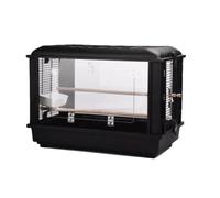 KFGISD, Cages à Oiseaux Grandes Cages à Oiseaux Transporteurs d'oiseaux en Acrylique Cage à Oiseaux de Luxe Transporteur de Maison d'oiseau Simple et créatif,Cage à Oiseaux(Black B)