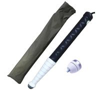 KFGISD, Canne de guidage télescopique Pathfinder, type antenne, béquille, guide portable en titane, tête à rouleau,Canne blanche(118)