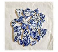 KFGISD, Carreaux de mosaïque en céramique 200 g, fragments irréguliers, for bricolage, artisanat, loisirs créatifs, décoration murale,Carreaux de mosaïque(9)