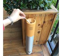 KFGISD, Cendrier d'extérieur en acier inoxydable - Cendrier en métal durable avec clés for hôtels, gares, centres commerciaux, etc.,Cendrier mural