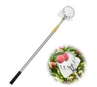 KFGISD, Cueilleur de Fruits avec Manche antidérapant, cueilleur de figues avec Sac en Tissu, Panier for cueilleurs de Fruits for poires, Citrons, Oranges et abricots,Perche à Fruits(3m)