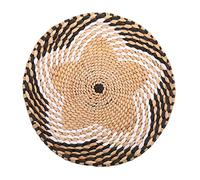 KFGISD, Décoration Murale en Paille, décoration en Osier, plaques murales rustiques, paniers muraux africains, Sets de Table en rotin tissé,Décorations en rotin(Assorted Color1)