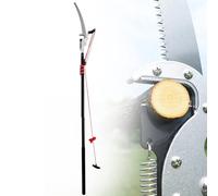 KFGISD, Élagueur télescopique avec scie, scie à longue portée for branches, coupe de contournement, outils de jardin extensibles,Scie d'élagage à longue portée(24ft)