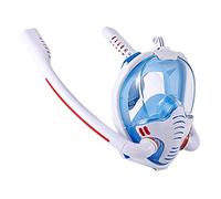 KFGISD, Équipement de plongée avec Tuba, Masque de plongée avec Tuba, Masque respiratoire intégral antibuée, étanche et sûr ，Masque de plongée(White)