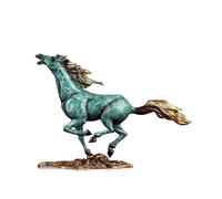 KFGISD, Figurines de Chevaux for la décoration de la Maison ou du Bureau, Statue Feng Shui en Laiton, Porte-Bonheur et santé Feng Shui ，Statues Feng Shui(Style-b,42 * 9 * 29cm)
