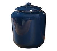 KFGISD, Grande urne funéraire en céramique for Cendres humaines Adultes - À Exposer à la Maison,Boîte à Cendres d'animaux(Blue,4100ml)