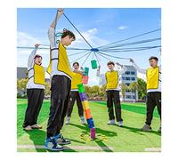 KFGISD, Jeu coopératif d'empilement de Blocs for 5 à 20 Personnes | Jeux de Team Building, de Leadership et de Communication en Entreprise,Jeux de Consolidation d'équipe pour Le Lieu de TR(Blue,8pcs)