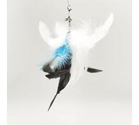 KFGISD, Jouet for Chat Mains Libres, Baguette à Plumes avec Clochette, Ventouse puissante, Jouet interactif de Chasse for Chaton, 1 pièce, 20,Jouets pour Chats