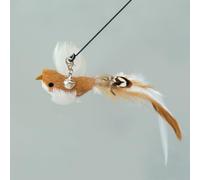 KFGISD, Jouet for Chat Mains Libres, Baguette à Plumes avec Clochette, Ventouse puissante, Jouet interactif de Chasse for Chaton, 1 pièce 02,Jouets pour Chats