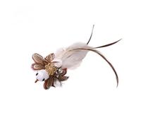 KFGISD, Jouet for Chat Mains Libres, Baguette à Plumes avec Clochette, Ventouse puissante, Jouet interactif de Chasse for Chaton, 1 pièce 08,Jouets pour Chats