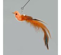 KFGISD, Jouet for Chat Mains Libres, Baguette à Plumes avec Clochette, Ventouse puissante, Jouet interactif de Chasse for Chaton, 1 pièce 04,Jouets pour Chats