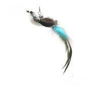 KFGISD, Jouet for Chat Mains Libres, Baguette à Plumes avec Clochette, Ventouse puissante, Jouet interactif de Chasse for Chaton, 1 pièce, 14,Jouets pour Chats