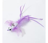 KFGISD, Jouet for Chat Mains Libres, Baguette à Plumes avec Clochette, Ventouse puissante, Jouet interactif de Chasse for Chaton, 1 pièce, 25,Jouets pour Chats