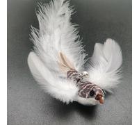 KFGISD, Jouets for Chat Mains Libres, Baguette à Plumes avec Clochette, Ventouse puissante, Jouet interactif de Chasse for Chaton, 1 pièce, 12,Jouets pour Chats