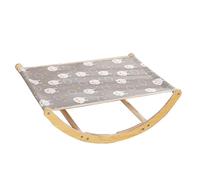KFGISD, Lit balançoire 2 en 1 for Chat, lit balançoire d'intérieur en Bois sur Pied for Chat, mobilier d'intérieur for Chat et Chien, 2 Couleurs,Lit pour Chat(Gray 1)