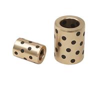 KFGISD, Lot de 2 bagues de guidage cylindriques droites autolubrifiantes de type JDB, diamètre intérieur 16 mm et diamètre extérieur 20 mm,Douilles en cuivre graphité(16x20x35mm)