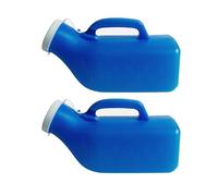 KFGISD, Lot de 2 bouteilles d'urine for hommes, urinoirs for hommes, urinoirs for hommes, bouteilles d'urine anti-déversement, urinoirs portables de 1 200 ml for hommes avec couvercle,Urinal