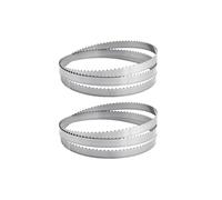 KFGISD, Lot de 2 lames de scie à ruban 1260 x 16 mm x 4 dents (49,6 x 0,6 x 4 dents) for le travail du bois, la découpe de viande et d'aliments,Lames de scie à ruban