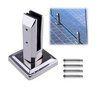 KFGISD, Lot de 20 pinces à verre réglables en acier inoxydable de 8 à 12 mm for garde-corps, escaliers et sol en verre. Plus fiable.,Pinces pour balustrades en verre