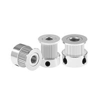 KFGISD, Lot de 3 courroies synchrones GT2 en aluminium 4/5/6/8 mm, 20 dents ou rainures, type K, for GT2,Poulie synchrone(For Belt Width 10mm,Bore 6mm)
