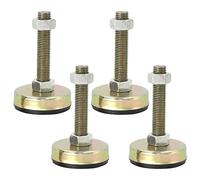 KFGISD, Lot de 4 Pieds de Meuble réglables avec Filetage M8 x 100 mm, diamètre de Base de 38 mm ，Pieds de Meubles(35x8x80)