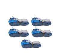 KFGISD, Lot de 5 Sangles d'arrimage à cliquet Robustes en Alliage de Zinc et Nylon, 2 m, 5 Couleurs,Sangle à cliquet(5pcgray 2m)