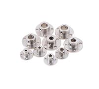 KFGISD, Lot de 9 accouplements d'arbre à bride en métal haute dureté, accessoires de modèle DIY, guide de moteur, roulements d'axe,Accouplement à bride(3mm)