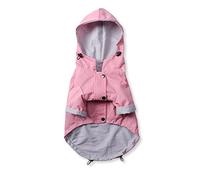 KFGISD, Manteau imperméable for Chien de Petite, Moyenne et Grande Taille, Coupe-Vent, imperméable, Sweat à Capuche de Sport, vêtements for Animaux de Compagnie,Imperméable pour Chien(Pink,L)
