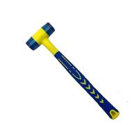 KFGISD, Marteau d'installation à double tête, marteau en caoutchouc de 25 mm avec manche en caoutchouc, marteau d'installation isolé et détachable,Maillet en caoutchouc