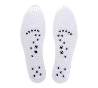 KFGISD, Masseur de thérapie des pieds, semelle de massage magnétique, coussin de thérapie for les pieds, semelles de chaussures for perte de poids,Semelles orthopédiques(White,2 pair)
