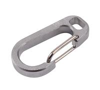 KFGISD, Mousqueton en Alliage de Titane for Porte-clés, Boucle de Suspension, Mousqueton, Porte-clés, Accessoires d'escalade, Crochet d'alpinisme L301218,Mousqueton(SL)